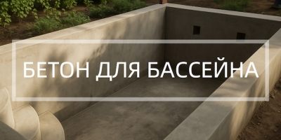 Бетон для бассейна в Екатеринбурге